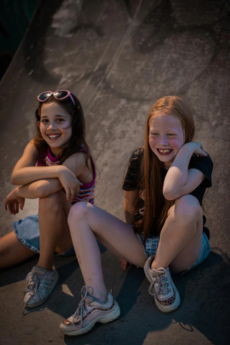 Meisjes skatepark urban