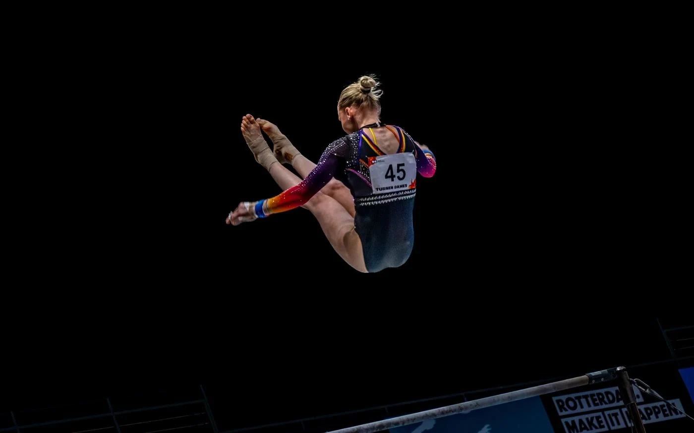 Sport fotografie voorbeeld - turnen